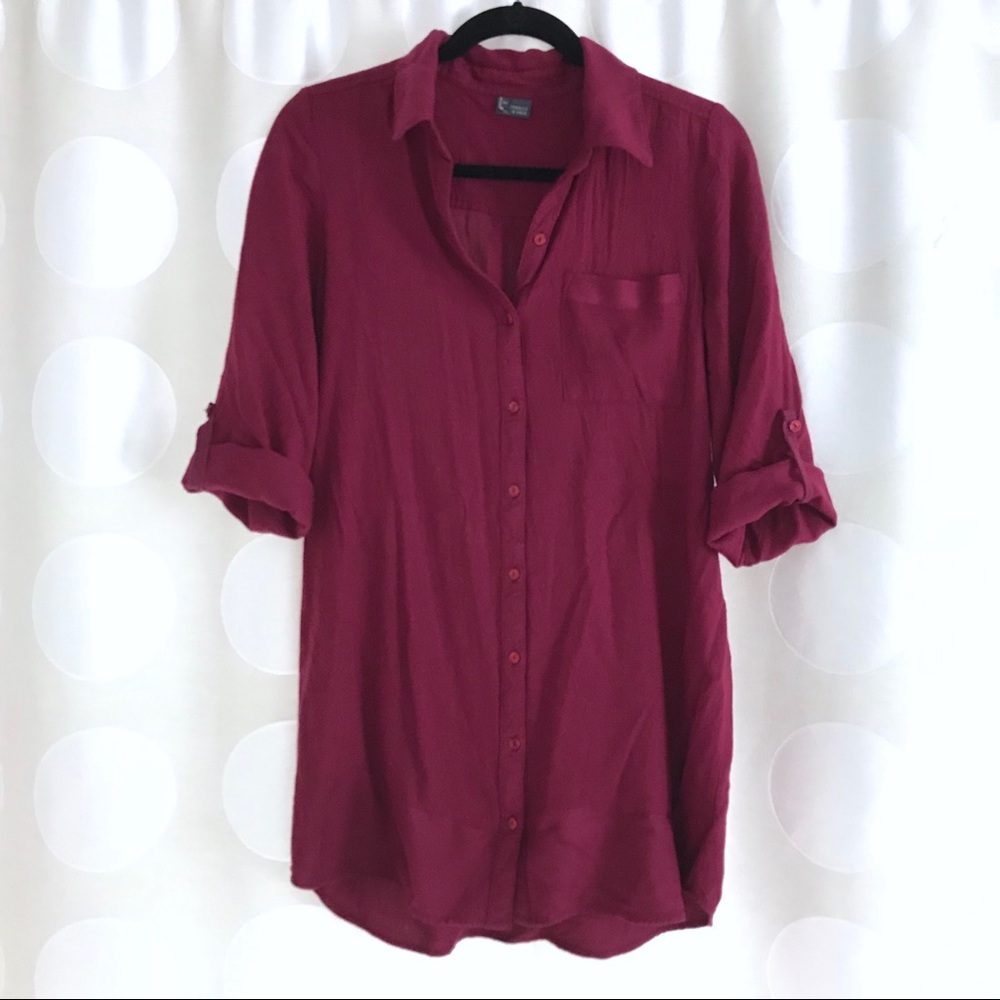 Sparkle & Fade Button Town Tunic Top